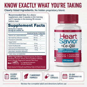 HeartSavior Complément Alimentaire, capsules à l'intérieur de la bouteille