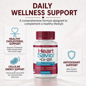 HeartSavior Complément Alimentaire, illustration des ingrédients principaux