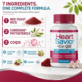 HeartSavior Complément Alimentaire, vue de côté avec étiquette visible