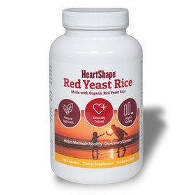 HeartShape Riz de Levure Rouge 240 comprimés devant l'emballage