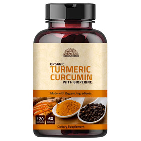Hebhac Herbs capsules de curcuma curcumin 1000mg avec extrait de poivre noir