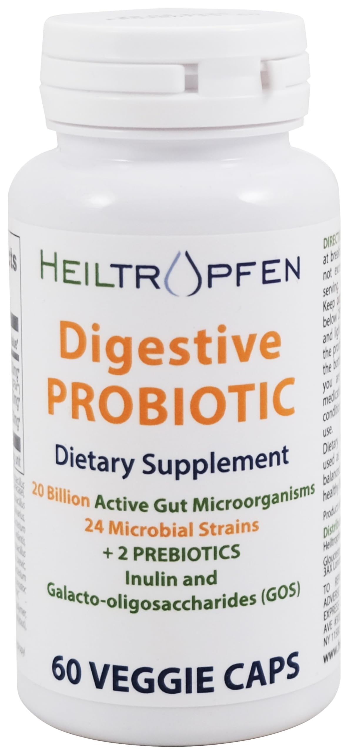 Heiltropfen Complément Alimentaire Probiotique 60 Capsules vue de face