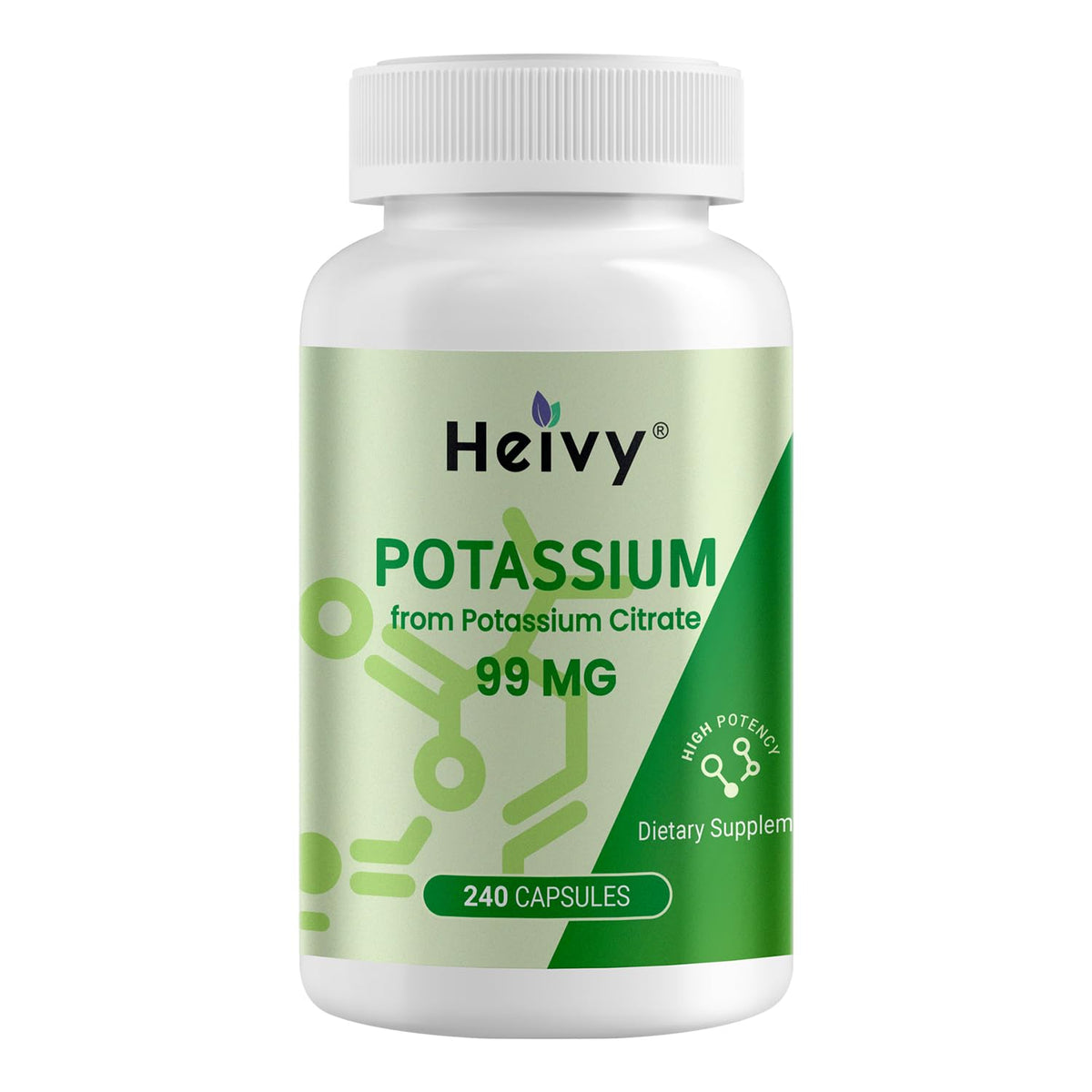 Heivy Citrate de Potassium 240 capsules vue de face