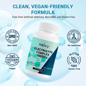 Heivy Électrolytes capsules sur un fond neutre