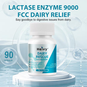 Heivy Lactase 9000 FCC avec des produits laitiers