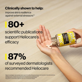 Heliocare Advanced 120 Capsules arrière avec informations nutritionnelles