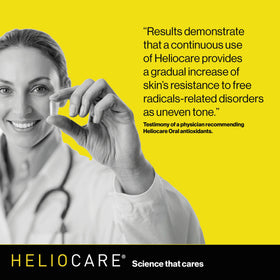 Heliocare Advanced 120 Capsules ouvertes montrant les gélules