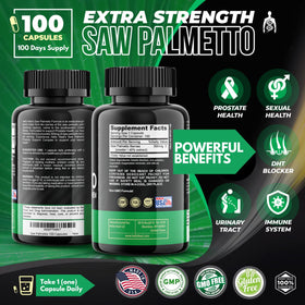 Helix Heal Saw Palmetto pour Hommes côté de l'emballage