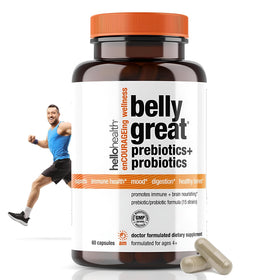 HELLO HEALTH Complément Probiotique 45g - vue avant du flacon