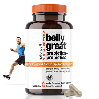 HELLO HEALTH Complément Probiotique 45g - vue avant du flacon