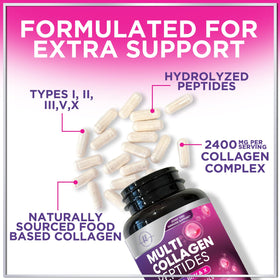 Hello Lovely! Multi Collagen Peptides 120 capsules dans un environnement de vie