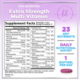Hello Lovely! Multivitamines Complètes pour Femmes - emballage