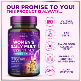 Hello Lovely! Multivitamines Femmes 3X Force 120 Capsules avec une cuillère