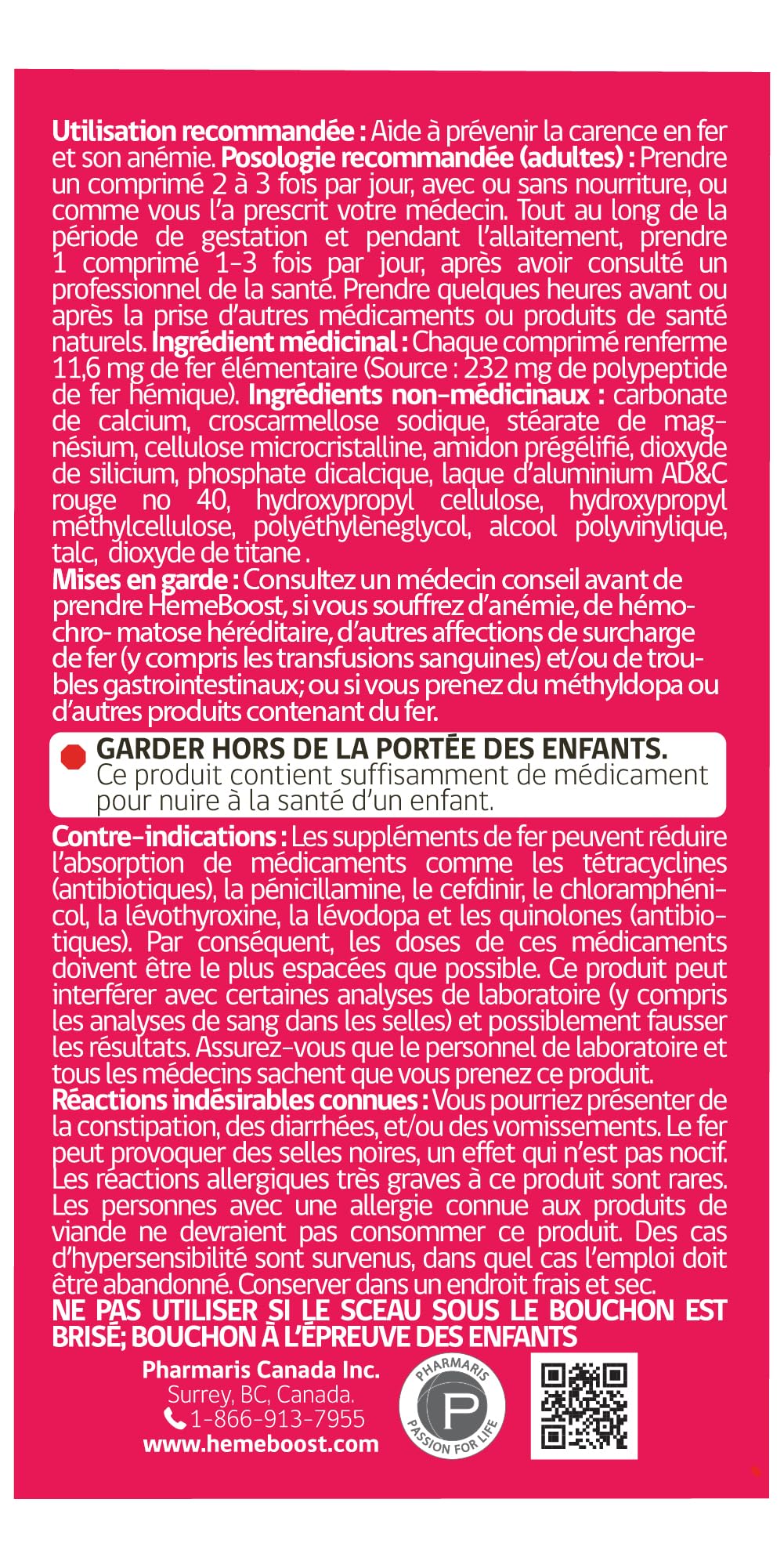 HEME support montrant le logo Halal sur l'emballage