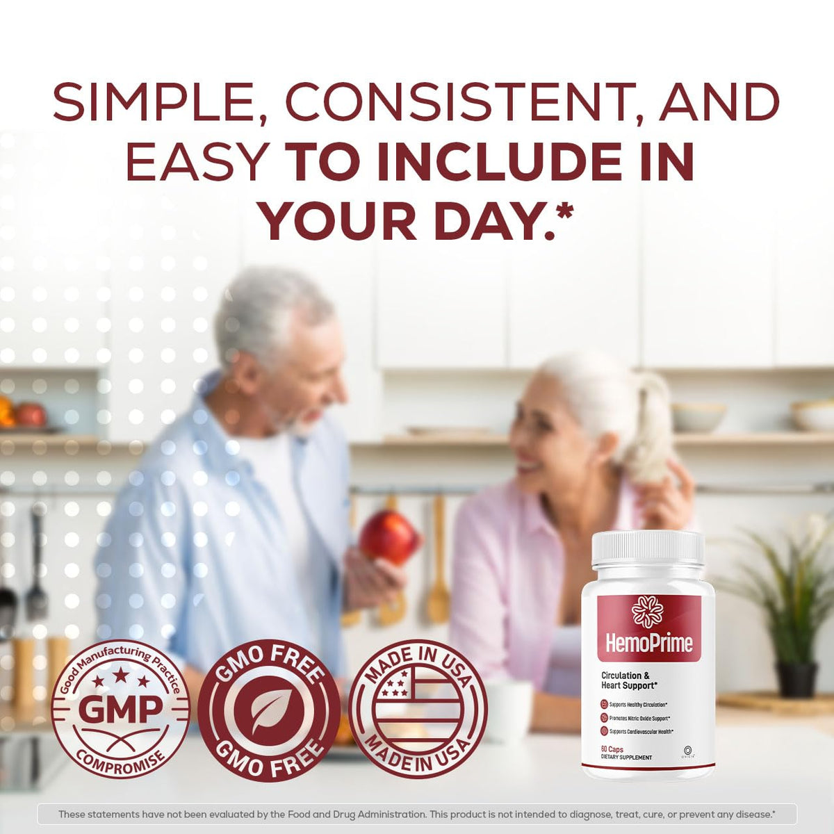 HemoPrime Capsules d'OVICIA sur un fond neutre