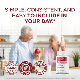 HemoPrime Capsules d'OVICIA sur un fond neutre
