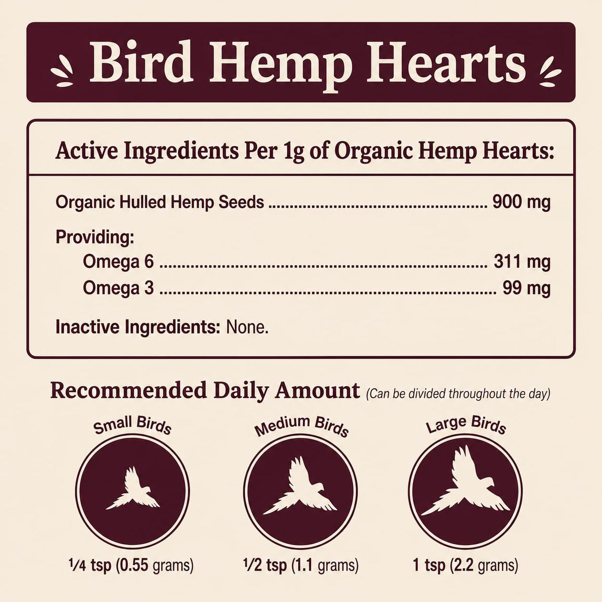 Hemp Well Coeurs de Chanvre Biologiques 470g sur une table