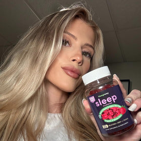 HEMPWAY Gummies au Chanvre, pot ouvert avec gummies visibles
