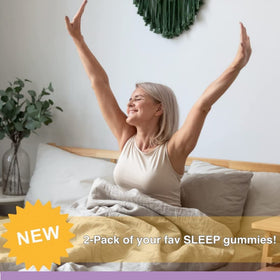 HEMPWAY Gummies de Sommeil, gummies individuels sur une surface