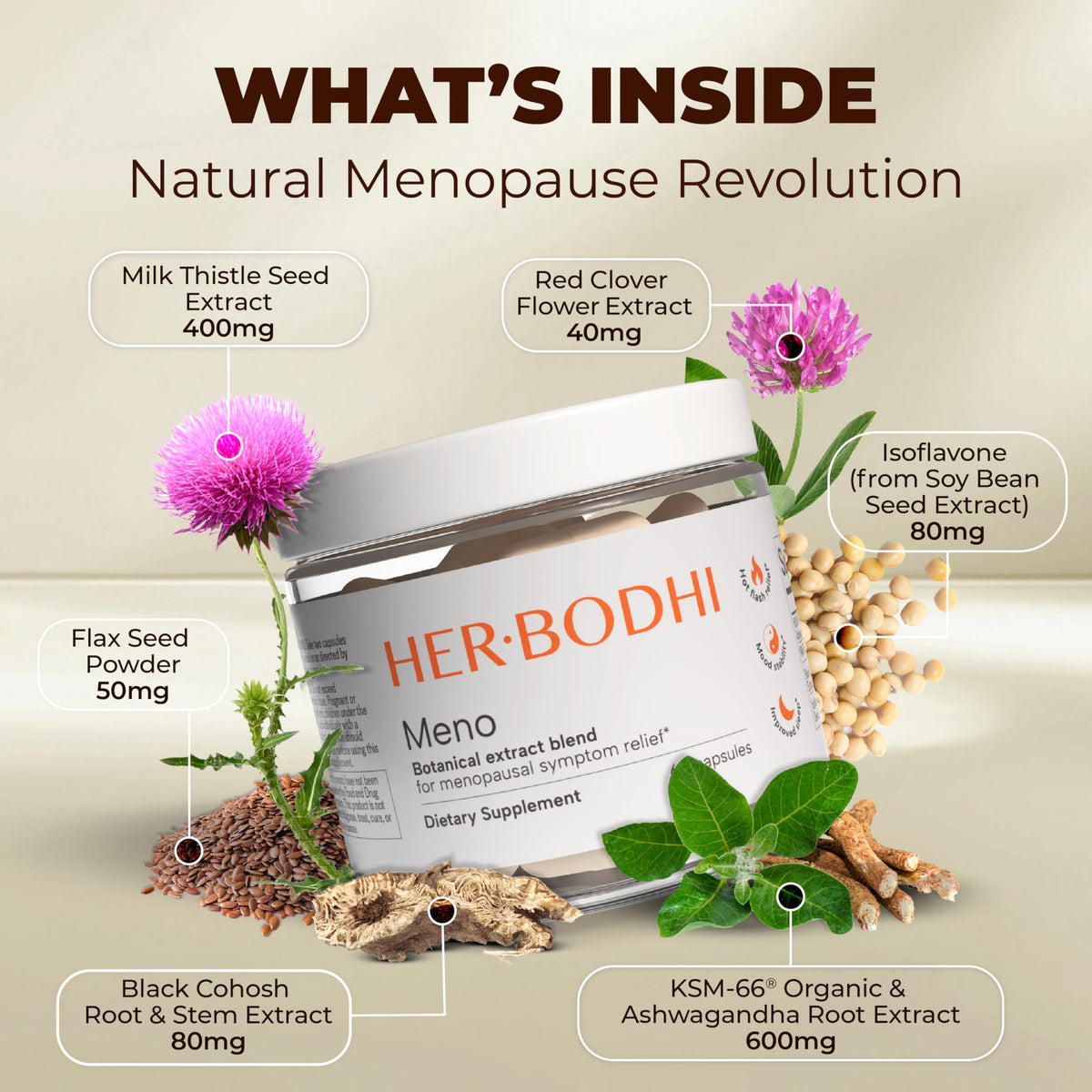 Her Bodhi MENO avec un fond naturel