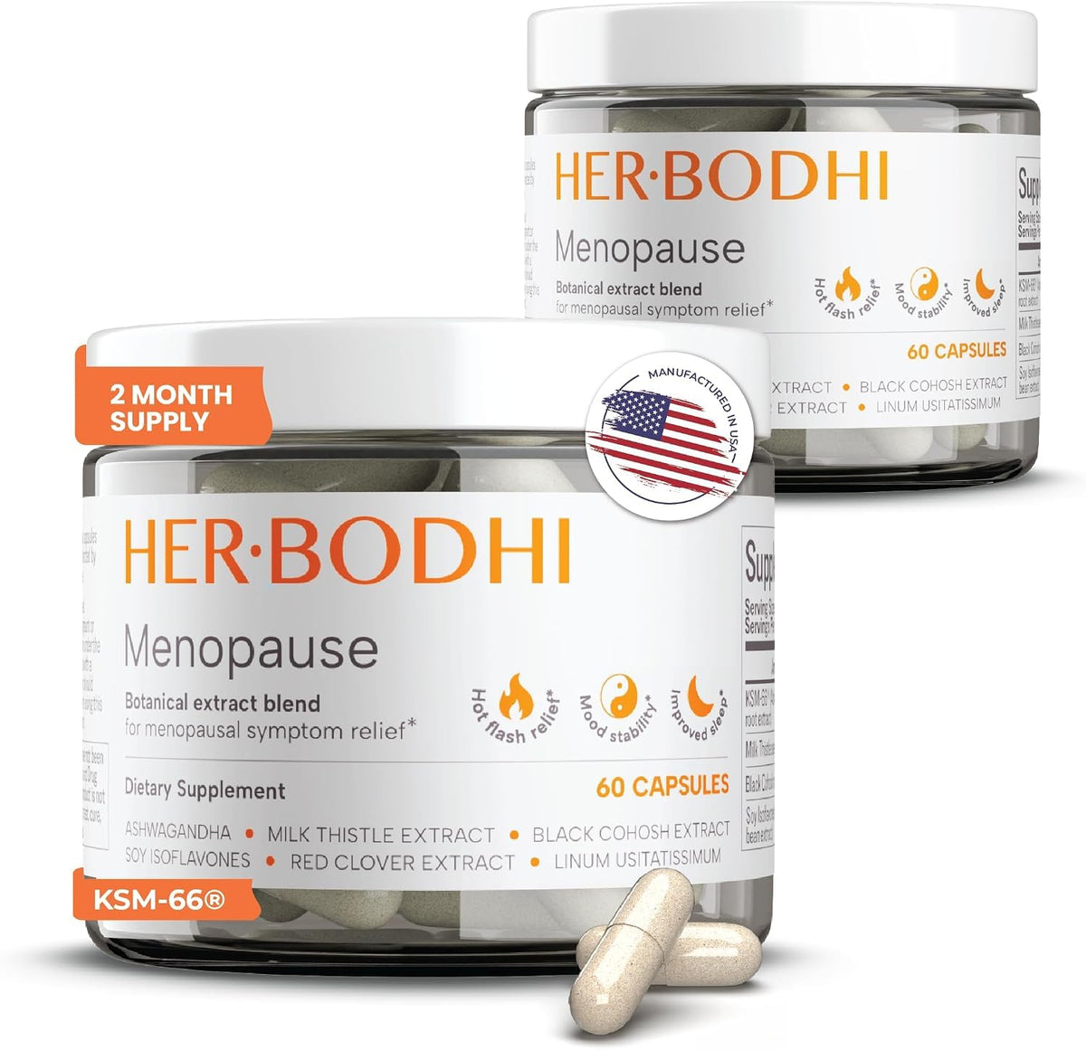 Her Bodhi Meno complément alimentaire 120 capsules vue de face