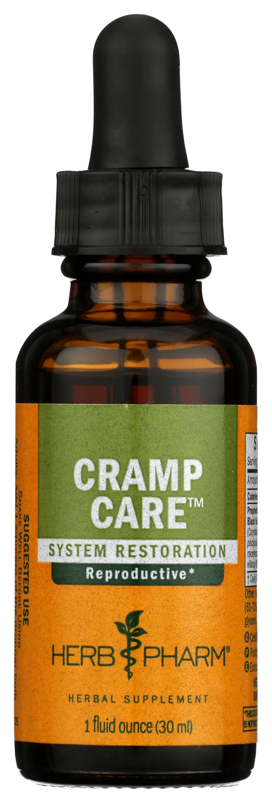 Herb Pharm Cramp Care Extrait Liquide 30 ml avec étiquette et pipette