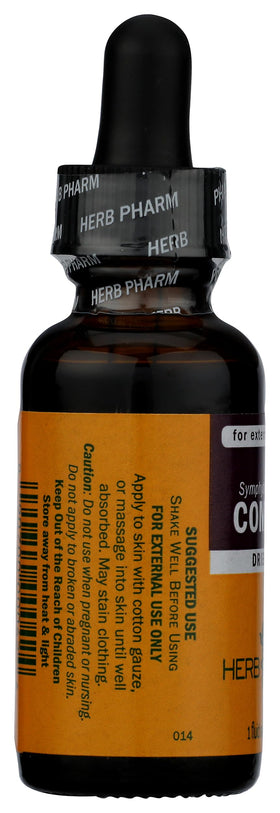 Herb Pharm Extrait de Consoude Bio 30 ml sur un fond neutre