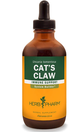 Herb Pharm Extrait de Griffe de Chat 4 oz bouteille vue de face