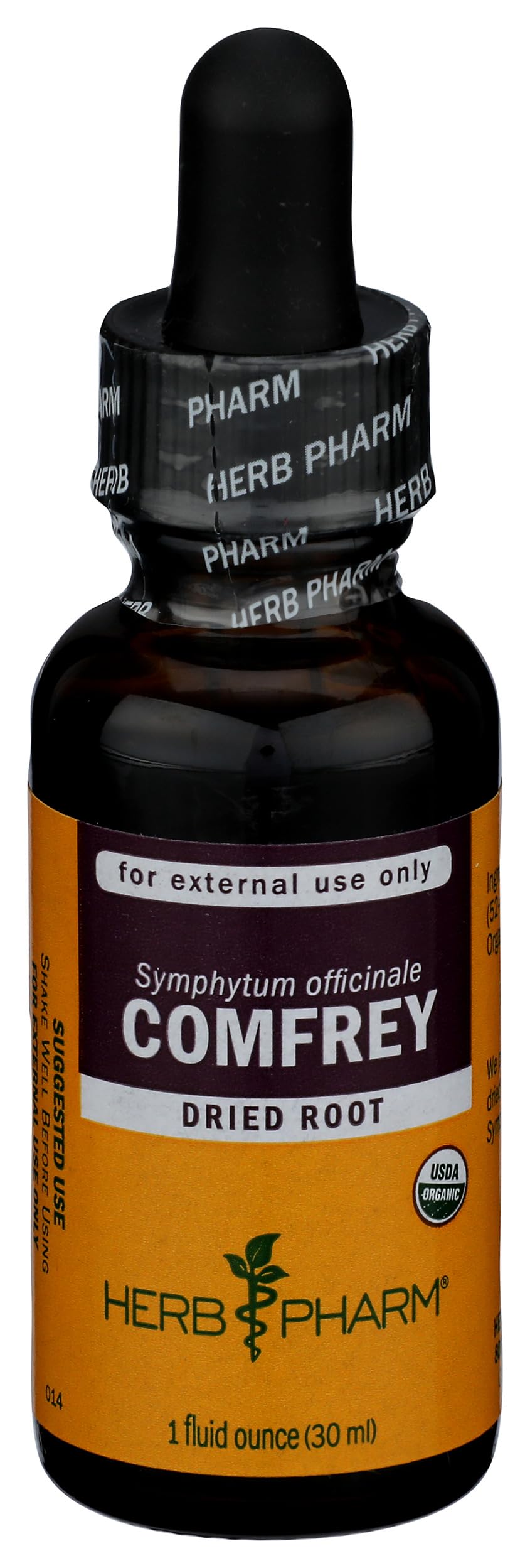 Herb Pharm Extrait Liquide de Consoude Bio 30 ml, vue avant