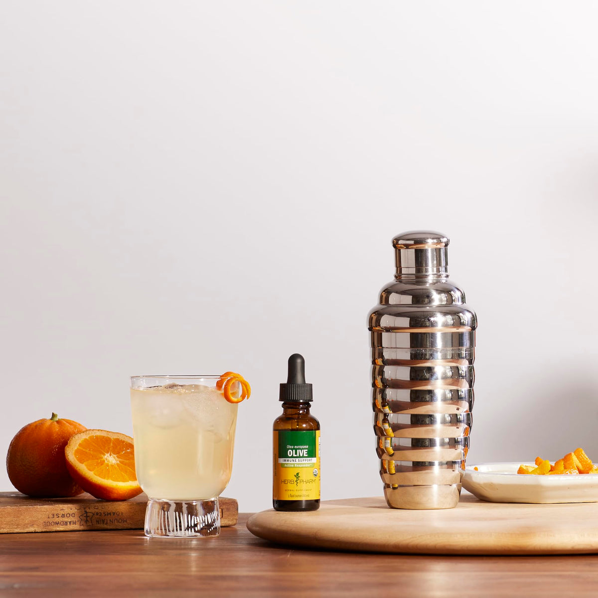 Herb Pharm Extrait Liquide de Feuille d'Olivier Bio 30 ml avec des feuilles d'olivier