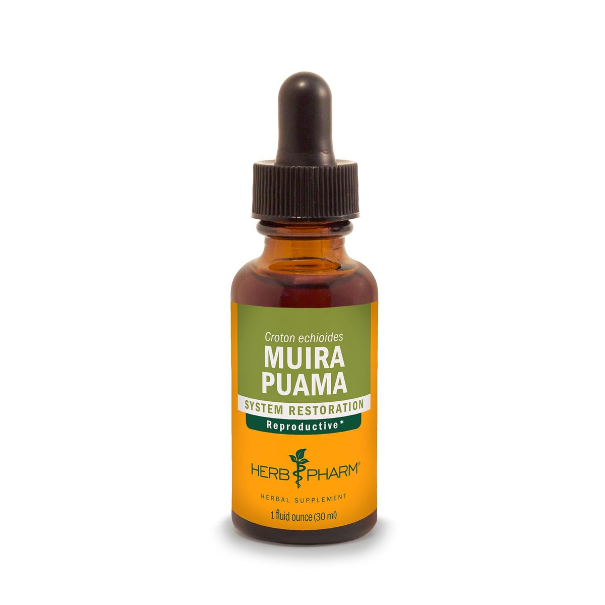Herb Pharm Extrait Liquide de Muira Puama 30 ml, bouteille vue de face