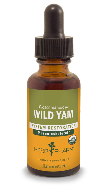 Herb Pharm Extrait Liquide de Yam Sauvage flacon 30 ml vue de face