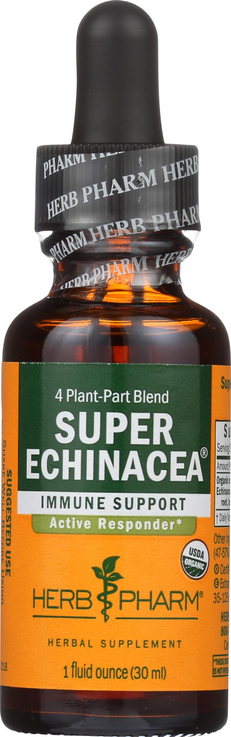 Herb Pharm Super Echinacea extrait liquide sur fond naturel
