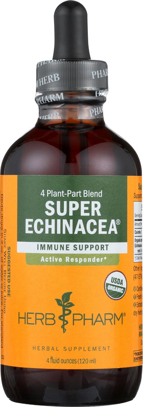 Herb Pharm Super Échinacée 4 oz sur fond naturel