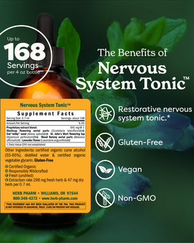 Herb Pharm Tonic Système Nerveux 118 ml compte-gouttes