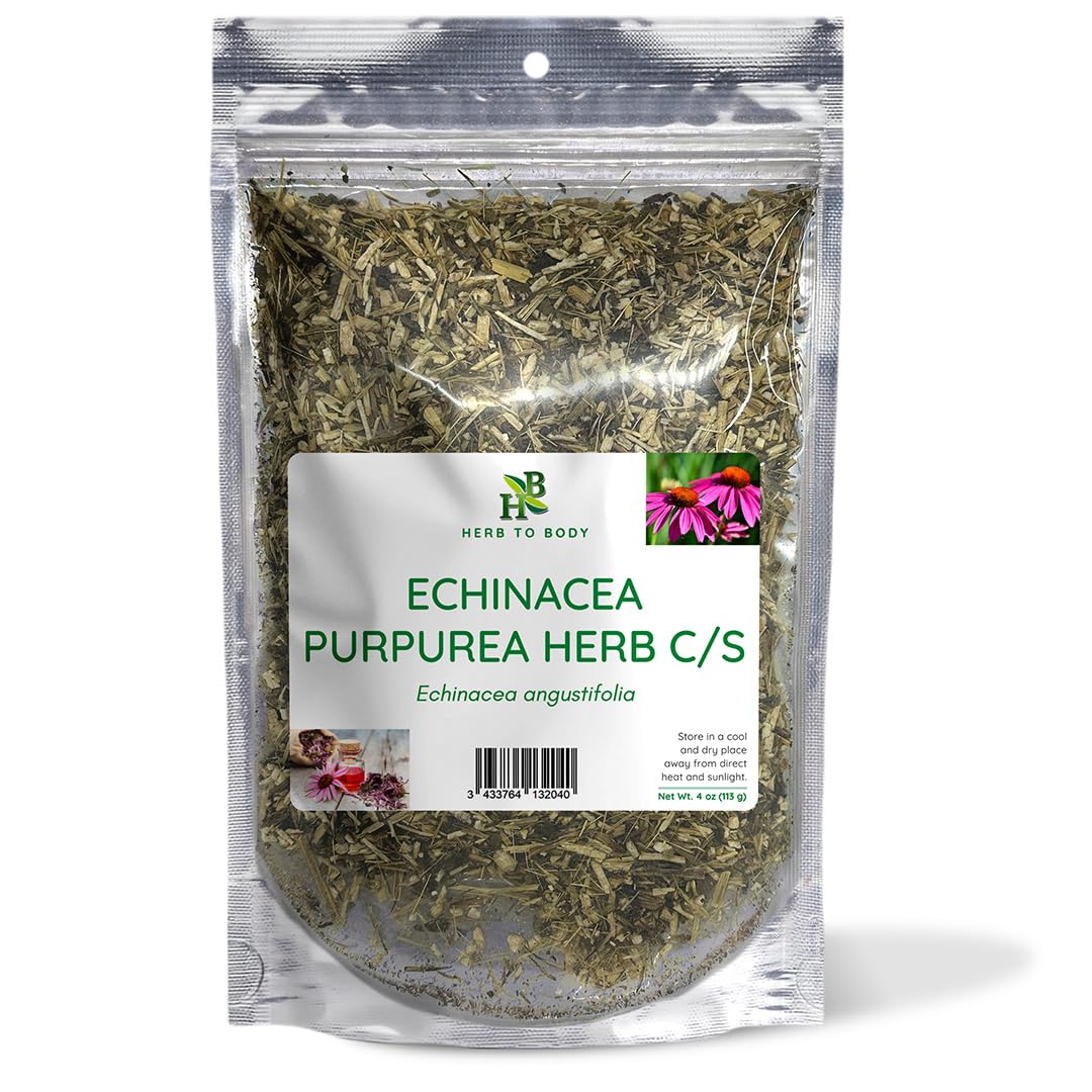 Herb To Body Echinacea finement hachée en sachet refermable de 4oz