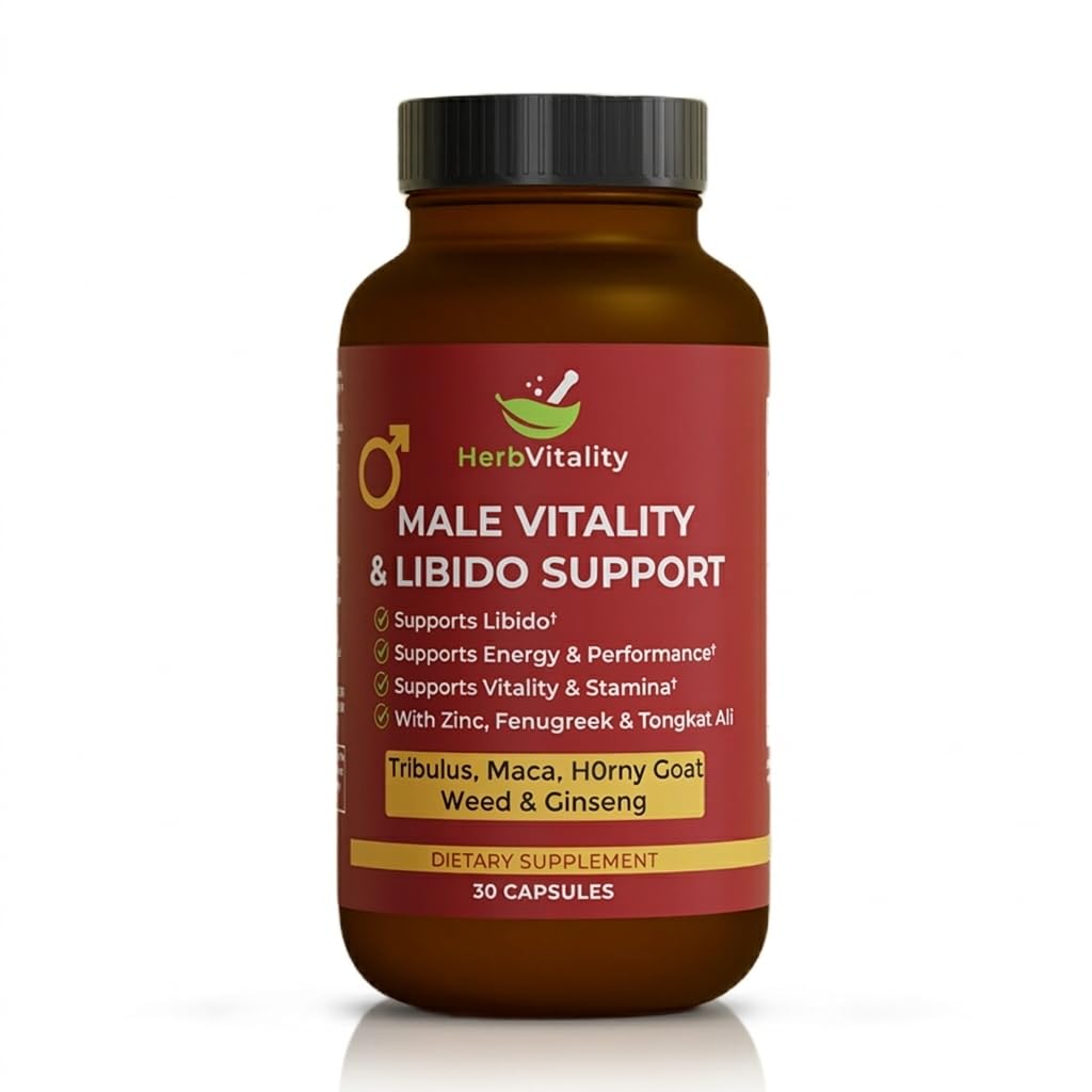 Herb Vitality Formule de Vitalité Masculine 30 Capsules vue de face