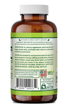 Herbal Secrets Extrait de Myrtille 3600 mg - Détails des ingrédients