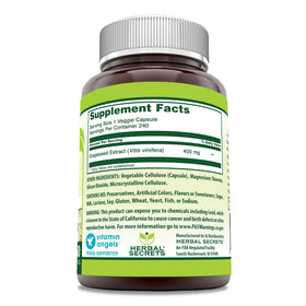 Herbal Secrets Extrait de Pépin de Raisin 400 mg Capsules Végétales côté