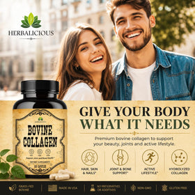HERBALICIOUS collagène bovin gélule ouverte