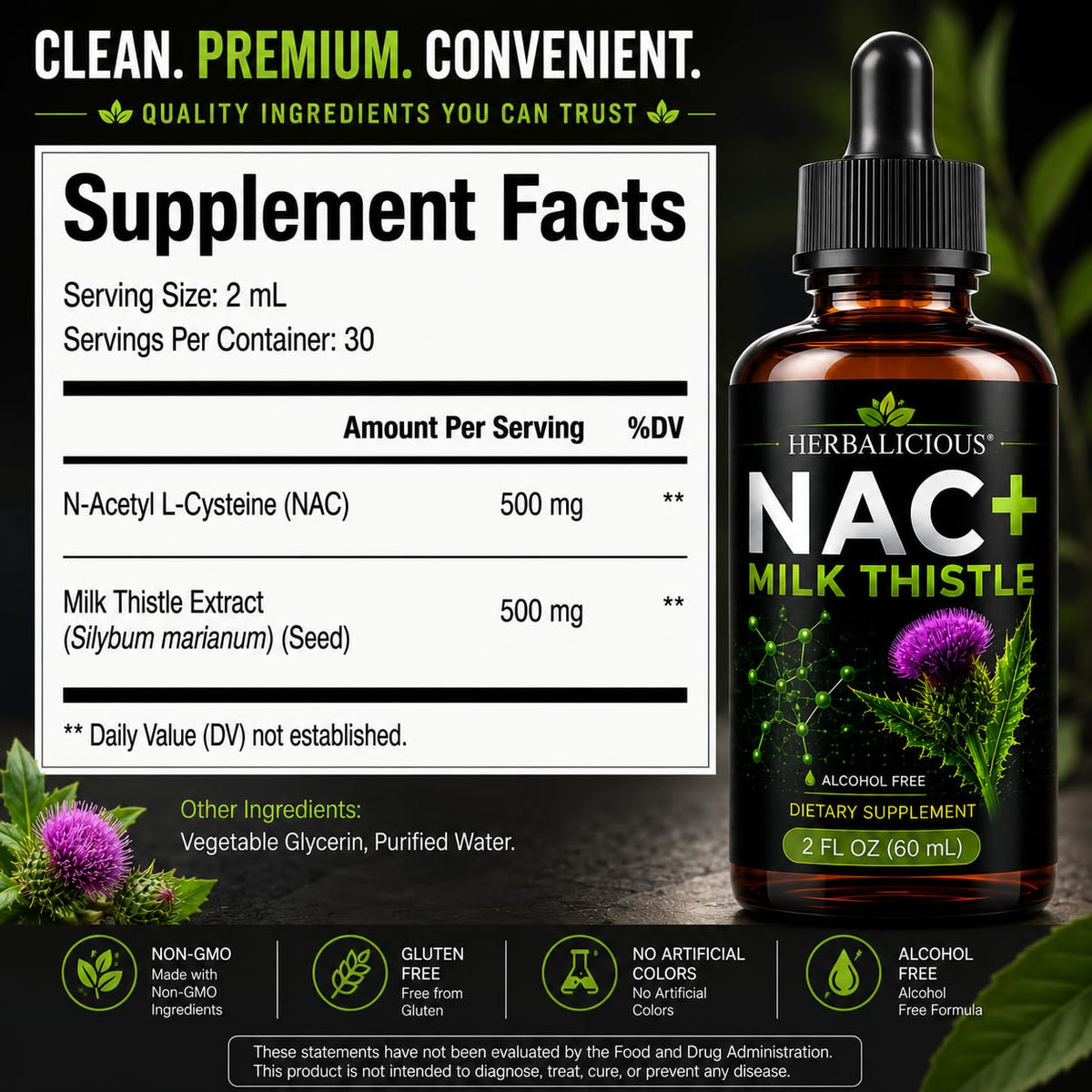 HERBALICIOUS Extrait de Chardon-Marie avec NAC en utilisation