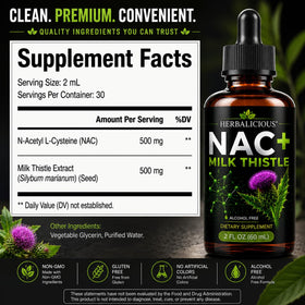 HERBALICIOUS Extrait de Chardon-Marie avec NAC en utilisation