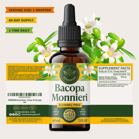 HERBAMAMA Bacopa Monnieri 150g en contexte sur table