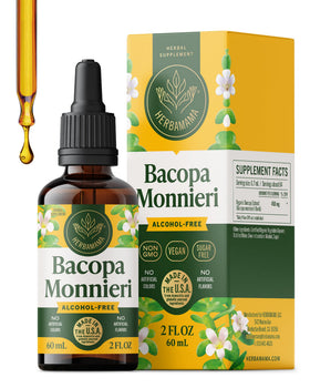 HERBAMAMA Bacopa Monnieri 150g flacon avant