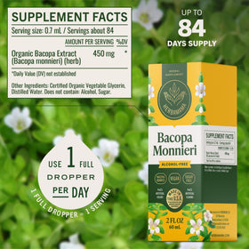 HERBAMAMA Bacopa Monnieri 150g flacon avec goutteur