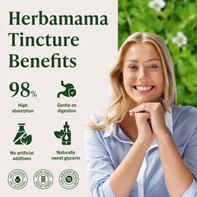 HERBAMAMA Bacopa Monnieri 150g flacon avec verre d'eau