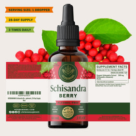 HERBAMAMA Baies de Schisandra 500 mg avec ingrédients