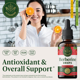 HERBAMAMA Berbérine 500 mg gouttes avec compte-gouttes