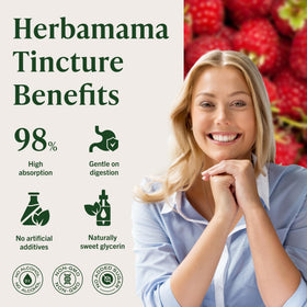 HERBAMAMA Cétones de Framboise 150g avec verre d'eau