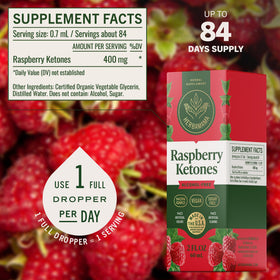 HERBAMAMA Cétones de Framboise 150g bouteille avec compte-gouttes